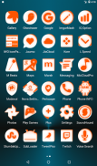 Inverted White and Orange Icon Pack Free screenshot 18