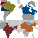 196 Mapas Países Desafio