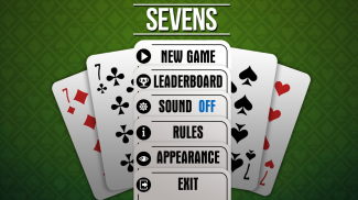 Sevens the card game free screenshot 0