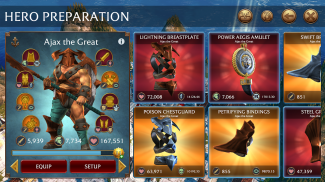 Olympus Rising: defesa heroica jogo de estratégia screenshot 11