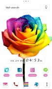 Rainbow Rose +HOME Theme screenshot 0