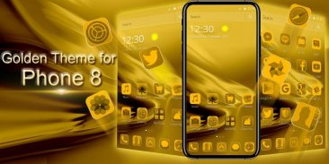 Golden Theme for Phone 8 screenshot 7