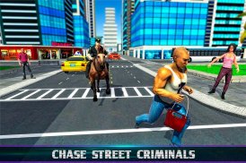 Montado polícia cavalo chase3d screenshot 0