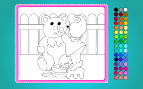 Coloring Game-Lovely Bear screenshot 4