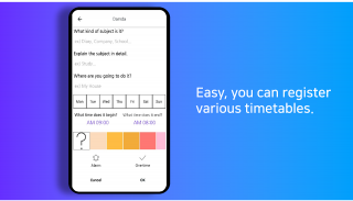 Timetable Planner with alarm f screenshot 2