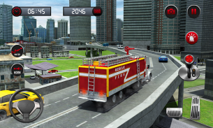 حريق الإنقاذ شاحنة المحاكاة 3D screenshot 2