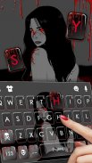 Tema Keyboard Creepy Bloody Wo screenshot 1