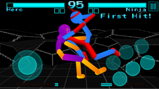 Pertarungan stickman: prajurit neon screenshot 10