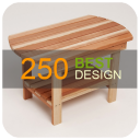 Diseño de mesa de madera 250 Icon