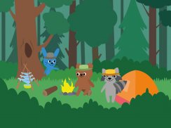 Kids Camping. Tourist vacation in the forest screenshot 18