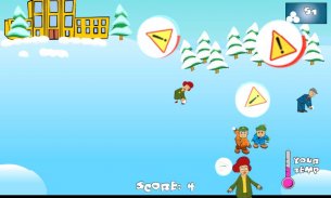 SnowBall Fight Winter Game HD screenshot 2