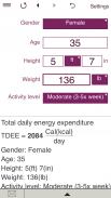 TDEE + BMR + BMI Calculator screenshot 11