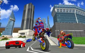 Motorbike Stunt Super Hero 3D screenshot 4