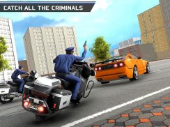 US Police Cop Pursuit Gangster Criminal Bike Chase screenshot 4