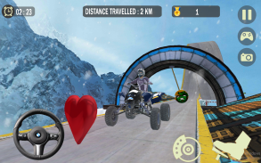 Impossible Snow ATV Bike Stunt screenshot 18