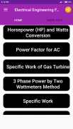 Electrical Engineering Formula screenshot 5