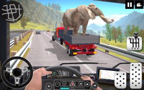 Trò chơi mô phỏng xe tải vận chuyển động vật hoang screenshot 0