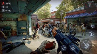 Zombie 3D Gun Shooter- Real Survival Warfare screenshot 1