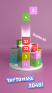 Merge Tower 3D: 2048 block game screenshot 4