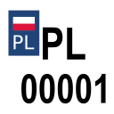 Polish license plates Icon