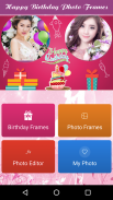 Happy Birthday Photo Frames Editor screenshot 0