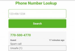 Unknown Call & Caller Name screenshot 0