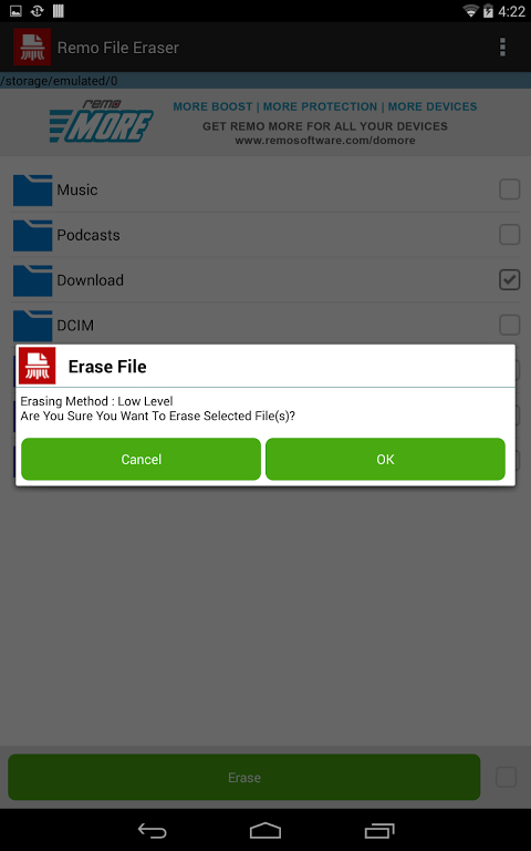 file eraser android