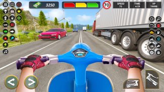 ทางหลวงการจราจรที่แท้จริง Bike Racer screenshot 3