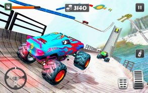 Crazy Monster Truck Stunt Driving Sim 3D screenshot 2