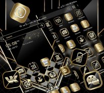 Black Luxury Gold Theme screenshot 2