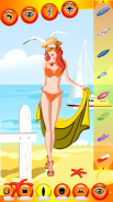 menina da praia vestir-se jogo screenshot 2