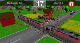 Train Road Crossy 3D Railroad screenshot 2