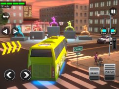 超级3D高中巴士-公交车驾驶汽车模拟器2020 screenshot 4