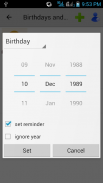 Birthdays & Other Events Reminder screenshot 4
