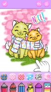 Cute Kitty Coloring Glitter screenshot 1