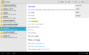 Notes Tomdroid screenshot 0