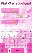 Pink Cherry GO Keyboard Theme screenshot 4