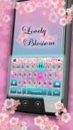 Pink Blossom Lovely keyboard screenshot 2