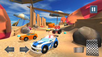 मिनी टॉय कार रेसिंग रश गेम screenshot 0