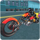 3D polisi Sci Fi Sepeda Rider Icon