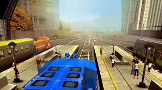 قطار رانی بازی 3D 2 بازیکن screenshot 2