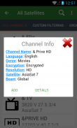 AsiaSat Frequency List screenshot 2