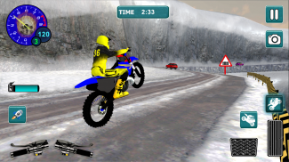 Snow Bike Motocross Racing - Mountain Driving screenshot 4