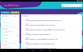 Merck Millipore Formulation screenshot 1