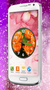 Roses Clock Widget screenshot 4