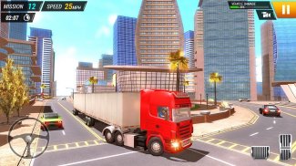 City Truck Driving Simulator Free screenshot 4