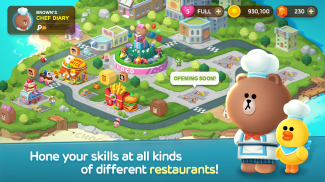 LINE CHEF 깜찍한 쿠킹 게임으로 레스토랑 경영! screenshot 0