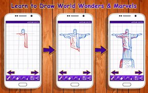 Learn to Draw World Wonders & Marvels screenshot 7