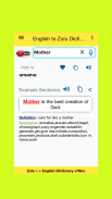 English to Zulu Dictionary screenshot 4