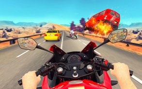 Traffic Highway Fight: Ultimate Stunt Bike Riding screenshot 1